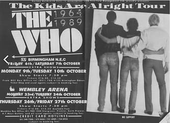 【1989】 The who THE KIDS ARE ALRIGHT TOUR The Who – The Kids Are Alright Tour – 1989 - The Fan Club Years