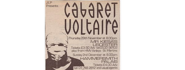Cabaret Voltaire poster