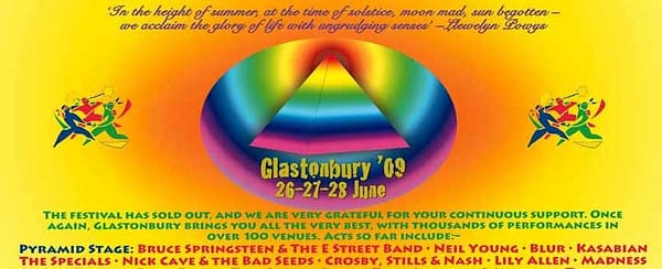 Glastonbury poster 2009