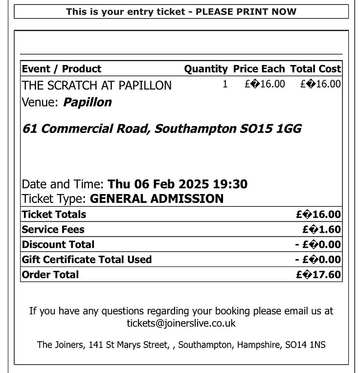 The Scratch ticket, Papillon Feb 6 2025