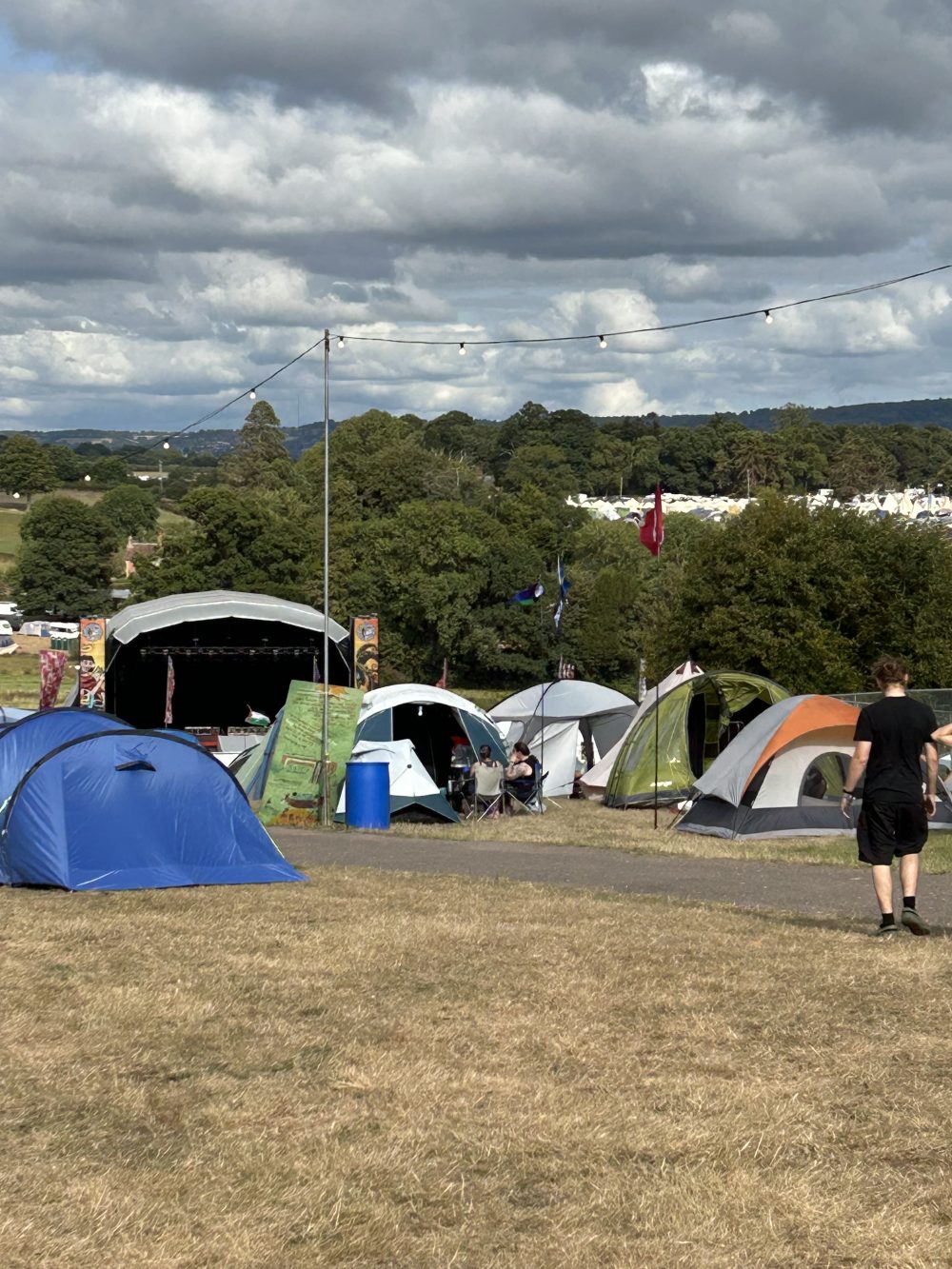 View of main stage from near Kanga Wellbeing village
